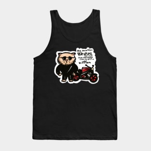 biker. cat. Tank Top